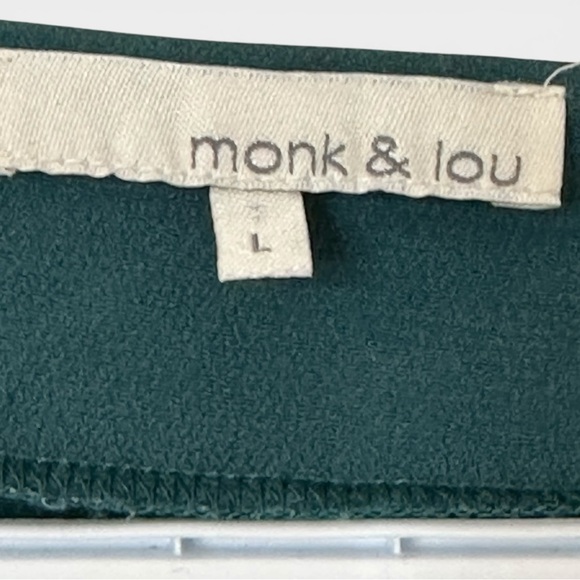 🌻 Monk & Lou Teal Pullover Dress with Front Tie #510 - Picture 9 of 11